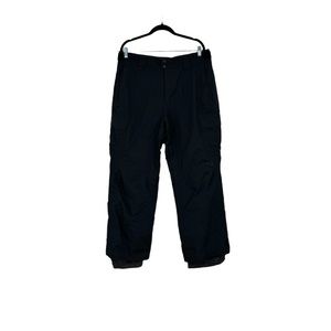 Men’s Eastern Mountain Sports Size Large Black System 3 Cargo Style Snow Pants.